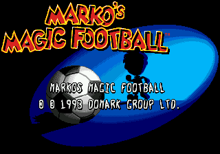 Marko's Magic Football (Europe) (En,Fr,De,Es) Title Screen